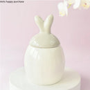 Axya Rabbit Ceramic Storage Jar High Capacity Tea Box Kitchen Organizer