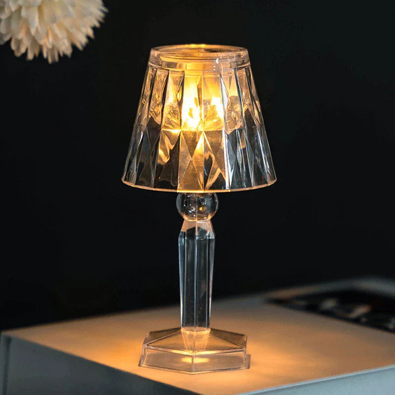 Axya Crystal Diamond Night Light Table Lamp