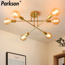 Axyaa Iron Industrial Ceiling LED Lights. Minimalist Home Decoration for Living Room and Dining Room.