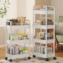Axyaa Rolling Trolley Clothes Storage Locker with Wheels - Small Laundry Organizer