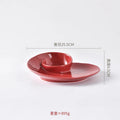 Axyaa Conch Shape Ceramic Snack Plate Set for Molecular Cuisine Dining