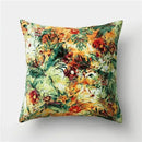 Axyaa Flower Bird Print Decorative Chair Cushion Pillowcase