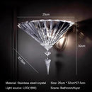 Axyaa High-End Crystal Wall Lamp for Living Room Bedroom Corridor Sofa Wall