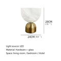 Axyaa Glass Desk Lamp Contemporary LED Light