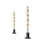 Axyaa Glass Floor Lamp: Modern Black White Italian Standard Light for Living Room