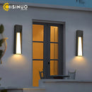 Axyaa Outdoor LED Wall Lamp Black Exterior Lighting AC110 220V for Patio Garden Entryway