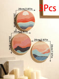 Axyaa Round Sunrise Sunset Wall Hanging Tapestry Set for Boho Home Decor