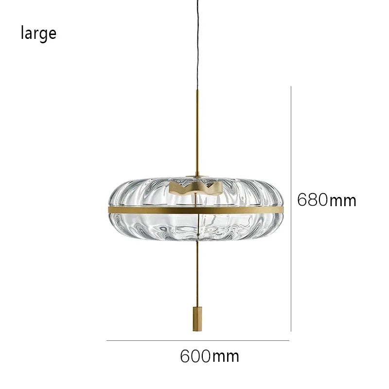 Axyaa Copper Glass LED Pendant Lights for Living Room, Restaurant, Hotel & Cafe