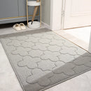 Axyaa Grey Welcome Door Mat: Absorbent, Non-Slip, Stain & Fade Resistant