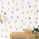 Axyaa Geometric Dot Brush Spot Wall Decals for Kids Playroom Nursery Decor