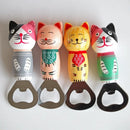 Axya Creative Balinese Cat Wood Beer Bottle Opener Refrigerator Magnet