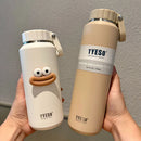 Axyaa Stainless Steel Insulated Bottle Portable Handle Hot/Cold Drinking Cup