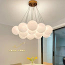 Axyaa Modern Opal White Sphere Pendant Light - Ideal for Home, Hotel, and Indoor Decor