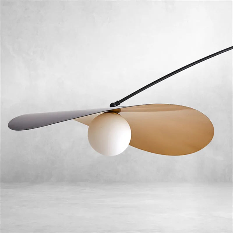 Axyaa Nordic LED Floor Lamp with Adjustable Long Arm for Reading