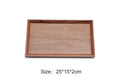 Axyaa Black Walnut Wood Japanese Tableware Hexagon Tray for Fruits and Tea