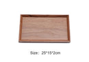 Axyaa Black Walnut Wood Japanese Tableware Hexagon Tray for Fruits and Tea