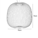 Axyaa Birdcage Pendant Light Nordic Island Chandelier Home Decor Lighting Fixture