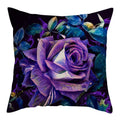 Axyaa Natural Flower Bird Linen Cushion Cover ��� Decorative Pillow Cases