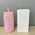 Axyaa Colorful Plastic Cup Lid Set for Can Shaped Iced Coffee & Juice Mugs