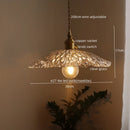 Axyaa Modern Green Glass LED Pendant Light for Kitchen, Bedroom, and Bar