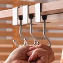 Stainless Steel Backpack Hooks for School and Office Desktop Organization by Axyaa