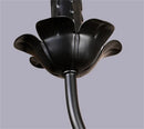 Axyaa Vintage Black White Chandeliers: Elegant Wrought Iron Lighting Fixture for Home and Hotel