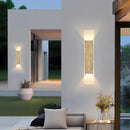 Axyaa Natural Stone Outdoor LED Wall Sconces, 18W Bedroom Exterior Lighting