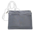 Axyaa Nylon Makeup Storage Pocket Bag for Women's Handbag Bottom Shaper