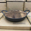 Axya Cast Iron Wok Pan Frying Pot Set | Non-Stick Pig Iron Japanese Commercial Cookware