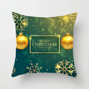 Axyaa Festive Green Christmas Polyester Bedspread Set