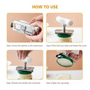 Axya Stainless Steel Manual Can Opener Tool - Adjustable Twist Cap Lid Jar Bottle Opener