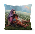 Retro Oil Painting Christmas Pillowcase - Axyaa Nativity Cushions Case Jesus Christ Print Throw Pillows Case