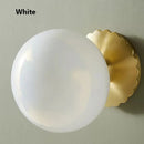 Axyaa Pink Glass LED Wall Light - Modern Nordic Design, Decorative Night Light