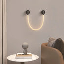 Axyaa Minimalist Silicone Musical Note Wall Lamp with Copper Finish