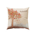 Axyaa Red Leaf Elk Harvest Pillow Cover for Autumn Home Decor