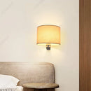 Axyaa LED Circular Fabric Wall Lamp Ambient Lighting Fixture