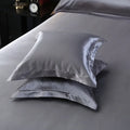 Axyaa Silk Satin Pillowcase Square Throw Pillow Cover 50x50cm