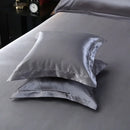 Axyaa Silk Satin Pillowcase Square Throw Pillow Cover 50x50cm