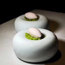 Axya Ceramic Dinner Plates Solid Color Serving Set
