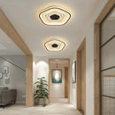 Axyaa Modern Pentagonal LED Ceiling Chandelier, Indoor Lighting for Living Room & Bedroom