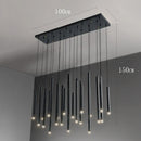 Axyaa Crystal Stair Chandelier - Modern LED Ceiling Light for Living Room