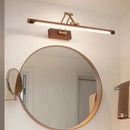 Axyaa LED Wall Lights - Mirror Headlights Foldable Adjustable Washbasin Shower Shaped Lighting Cabinets