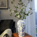 Axyaa Blue and White Porcelain High-End Ceramic Vase | Large-Sized Home Décor