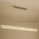 Axyaa Crystal Pendant Light: Modern LED Fixture for Dining, Living Room, Kitchen, Bar