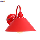 Axyaa Red LED Wall Lights: Industrial Vintage Bedroom Lamp for Hallway, Reading, and Bathroom