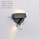 Axyaa LED Wall Lamp USB Charging Minimalist Bedroom Reading Light