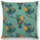 Axyaa Botanical Floral & Butterfly Cushion Cover - Home Decor Sofa Pillow Case