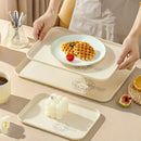Axyaa Stackable Plastic Food Serving Tray and Kitchen Organizer
