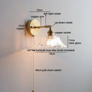 Axyaa Glass LED Wall Lamp for Shower Living Room Kitchen Bathroom Above Mirror