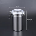 Axyaa Tea Canister Food Storage Jar Grains Container Stainless Steel Organizer